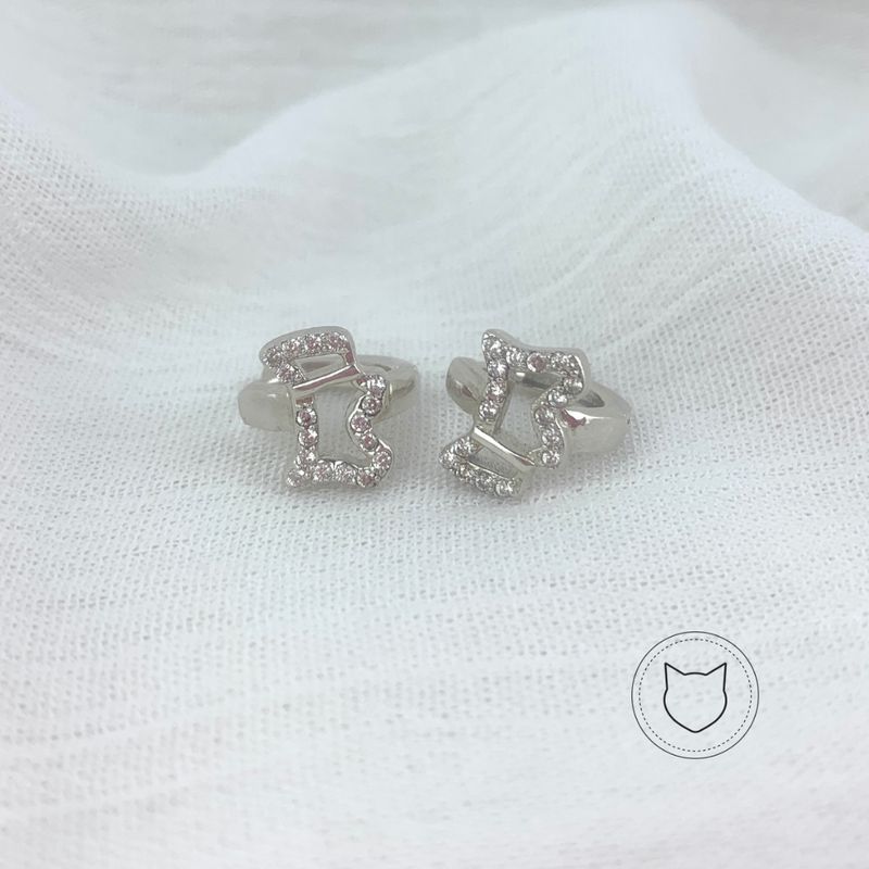 ARGOLLAS REDONDAS DE PLATA 925 Y CRISTALES AG0580L20