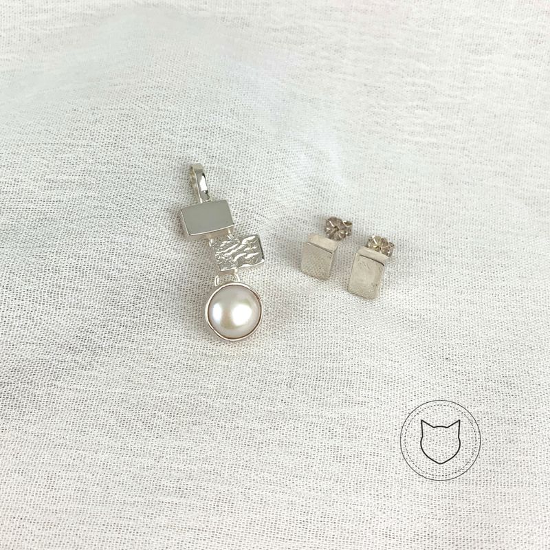 SET DE PLATA 925 Y PERLA CULTIVADA SE0237M