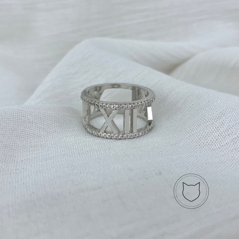 ANILLO DE PLATA 925 RODINADA Y CRISTALES EN MICROPAVÉ AN0109M