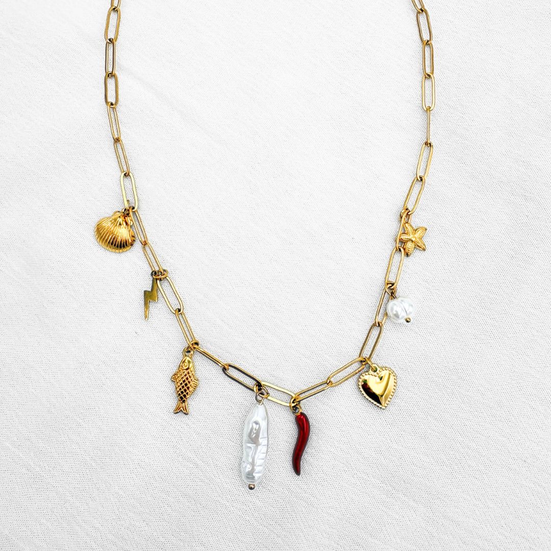 COLLAR CON CHARMS CO1878G41