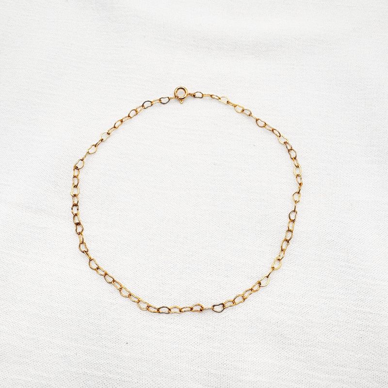 TOBILLERA DE ESLABONES DE CORAZÓN CONTINUOS EN ACERO TO0129G42 TOBILLERA DE ESLABONES DE CORAZÓN CONTINUOS EN ACERO TO0129G42