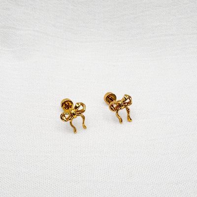 Aretes de Lazo Estilo Coquette AB0563G61