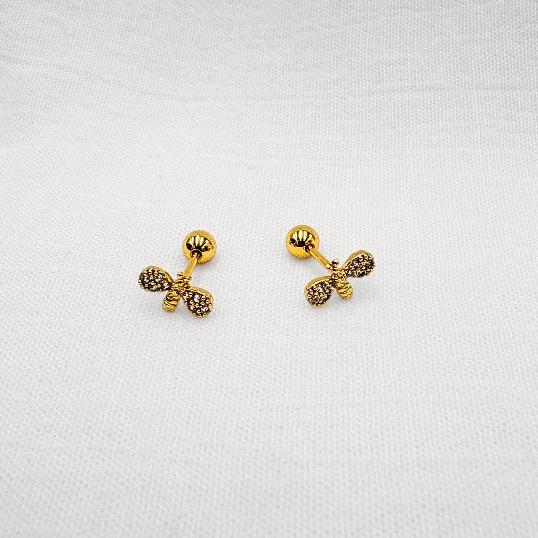 Aretes de Abeja con Microcircones AB0564G72