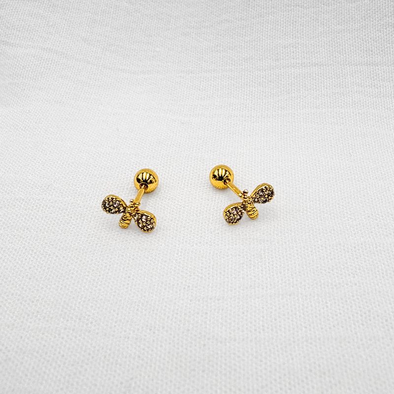 Aretes de Abeja con Microcircones AB0564G72