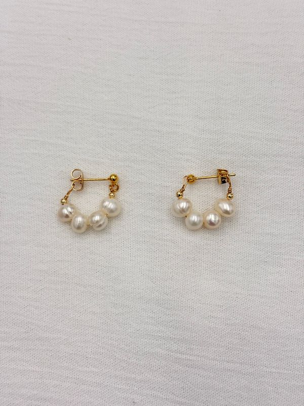 ARGOLLAS DE CUERDA DE PERLA AG1921G40