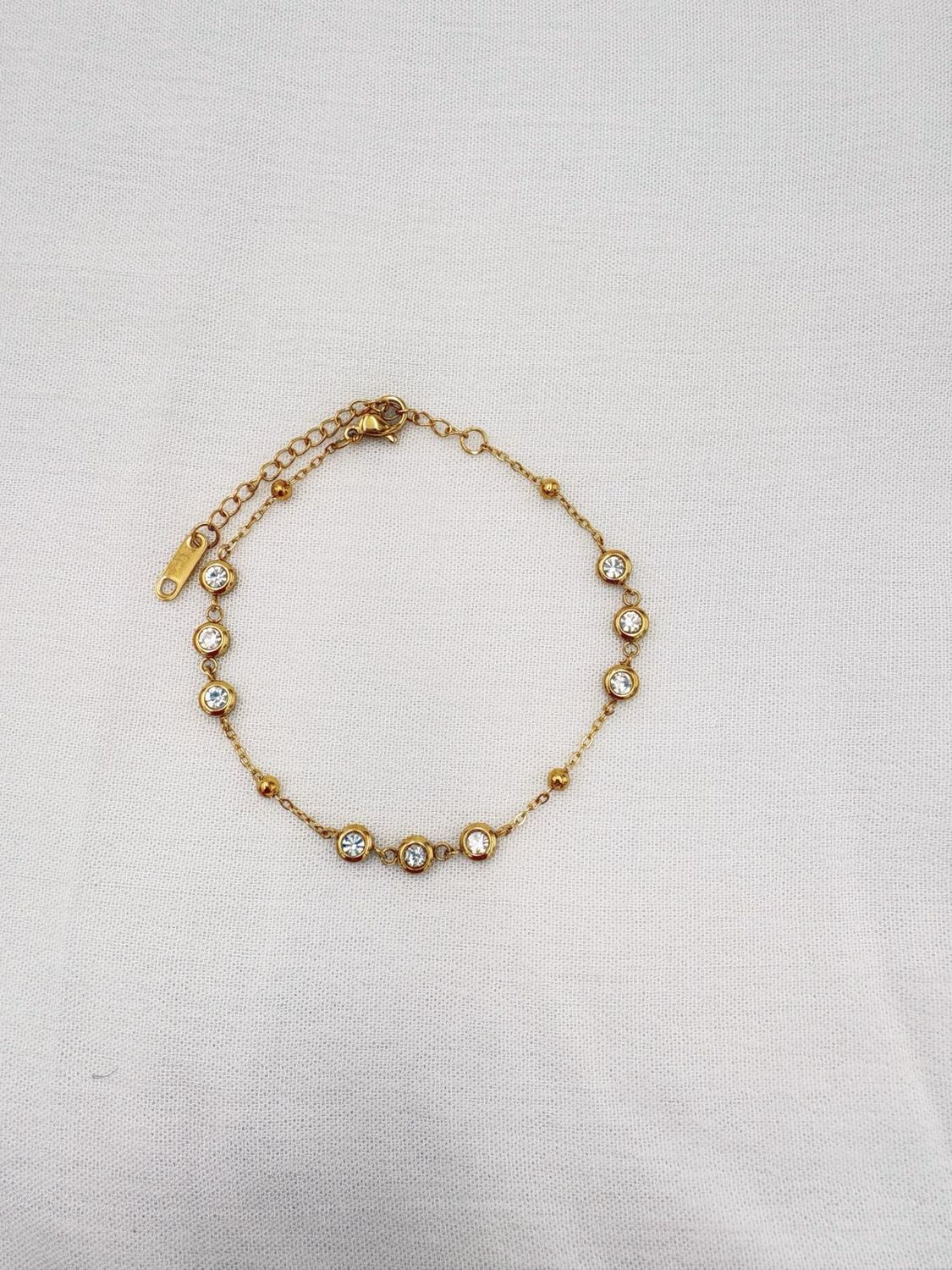 Pulsera de Cadena con Circones Biselados PU2064G101 Pulsera de Cadena con Circones Biselados PU2064G101