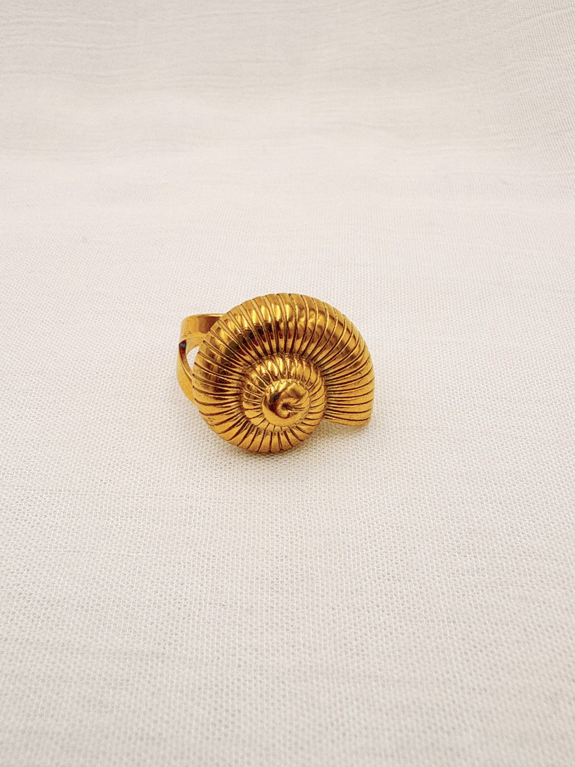 ANILLO DE CARACOL AJUSTABLE EN ACERO AN3914G46