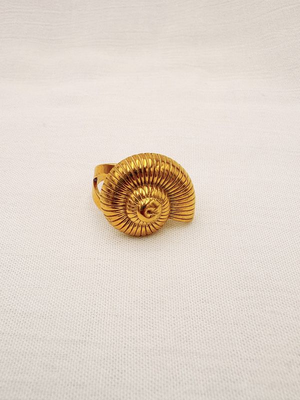 ANILLO DE CARACOL AJUSTABLE EN ACERO AN3914G46