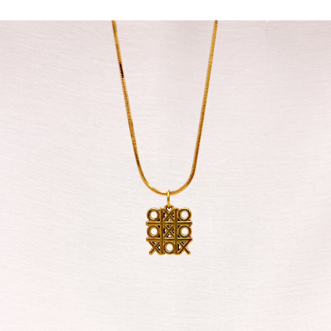 COLLAR DE ACERO "JUEGO GATO" (TIC-TAC-TOE) CO1903G50