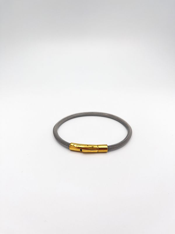 BRAZALETE DE ACERO TIPO MALLA FLEXIBLE  PU2079G51