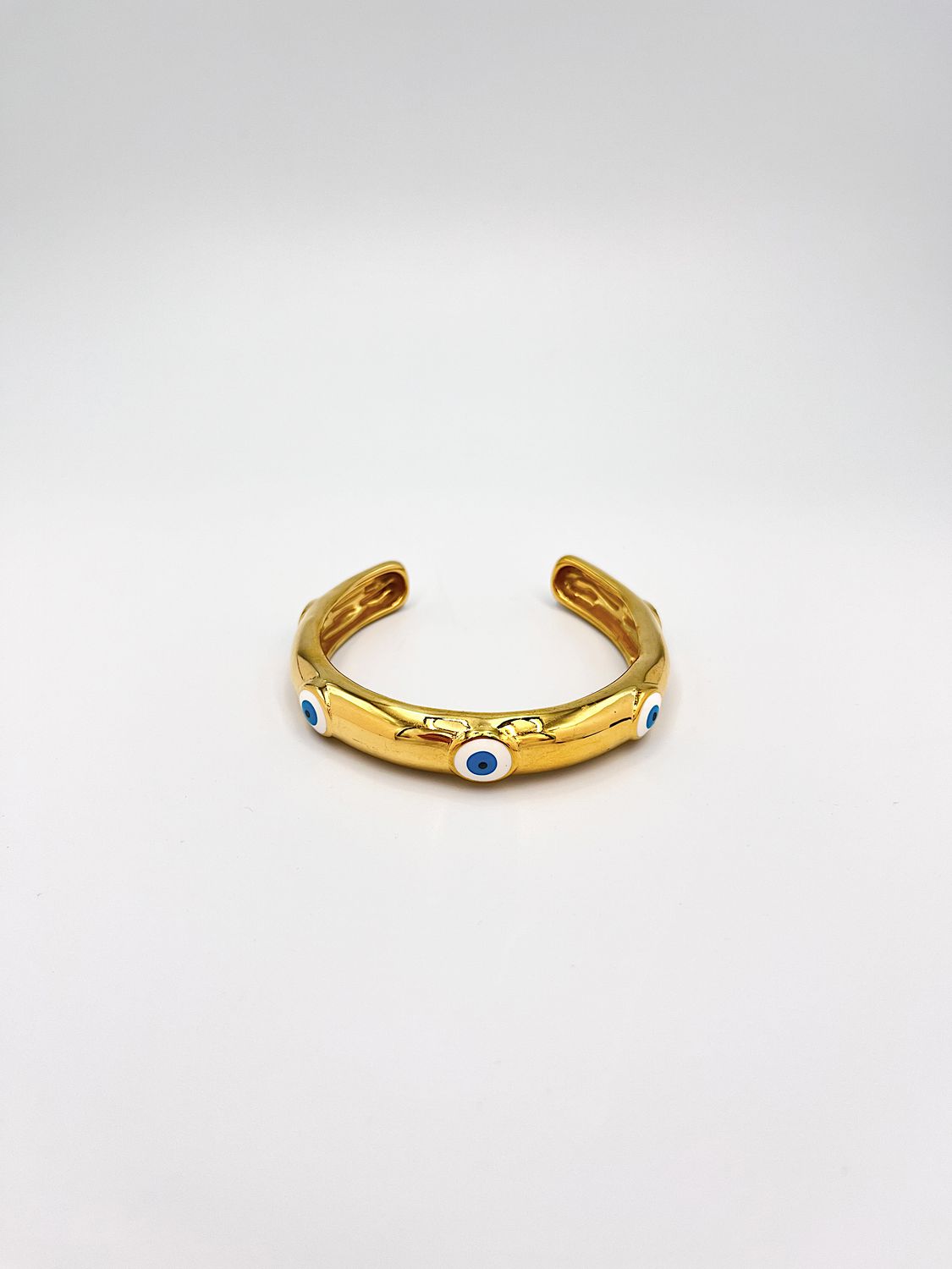 BRAZALETE DE ACERO  CON OJOS TURCOS PU2082G44
