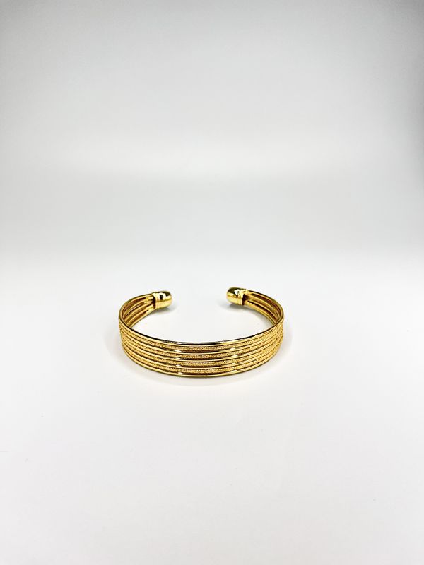 BRAZALETE DE ACERO  MULTIBANDA DE TEXTURA DIAMANTADA PU2088G79