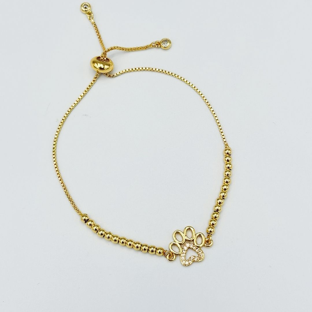 PULSERA DE BAÑO DE ORO CON HUELLA PU2108G45 PULSERA DE BAÑO DE ORO CON HUELLA PU2108G45