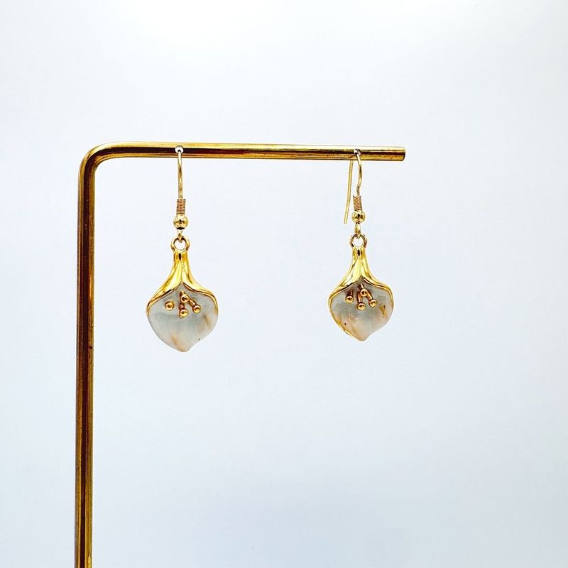 ARETES DE CALA COLGANTES DE ACERO AR3213G34 ARETES DE CALA COLGANTES DE ACERO AR3213G34