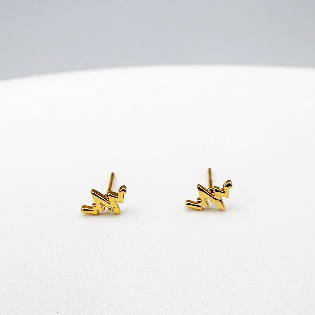 ARETES DE RAYO MINIS BAÑO DE ORO AR3222G45 ARETES DE RAYO MINIS BAÑO DE ORO AR3222G45