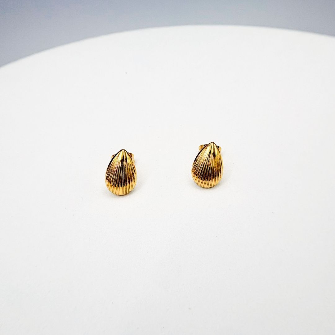 ARETES DE GOTA ESTRIADA DE ACERO AR3226G47 ARETES DE GOTA ESTRIADA DE ACERO AR3226G47