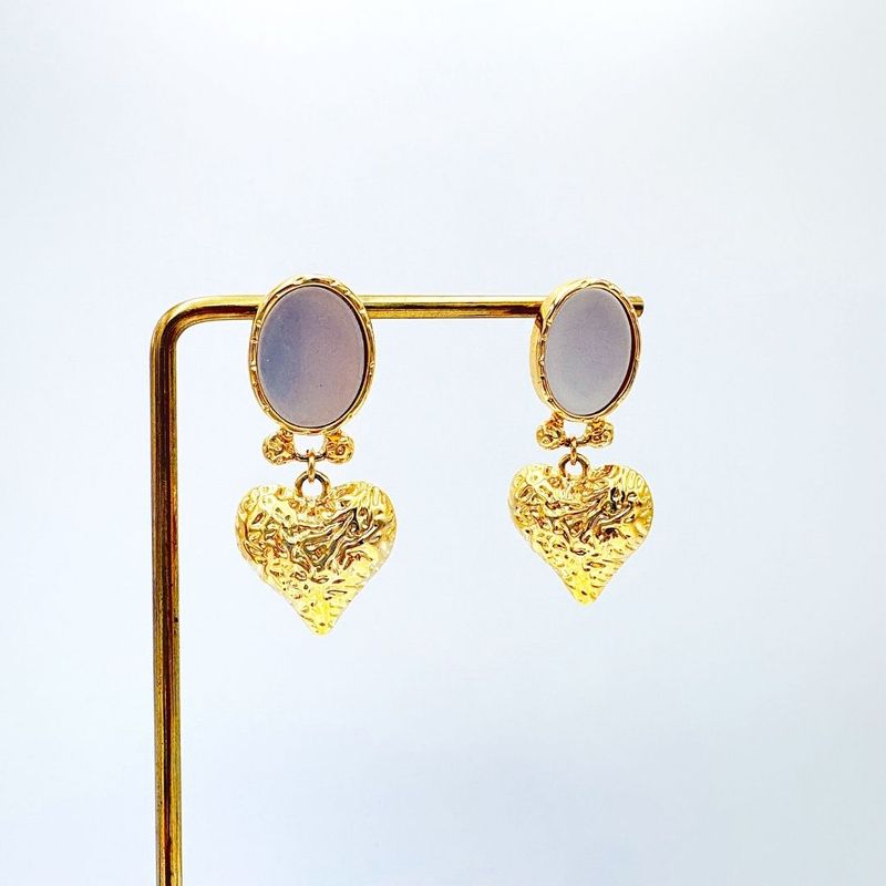 ARETES DE CORAZÓN BAÑO DE ORO AR3210G30 ARETES DE CORAZÓN BAÑO DE ORO AR3210G30