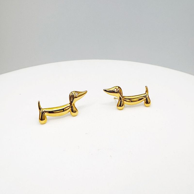 ARETES DE PERRO SALCHICHA CON CIRCONES AR3233G66 ARETES DE PERRO SALCHICHA CON CIRCONES AR3233G66