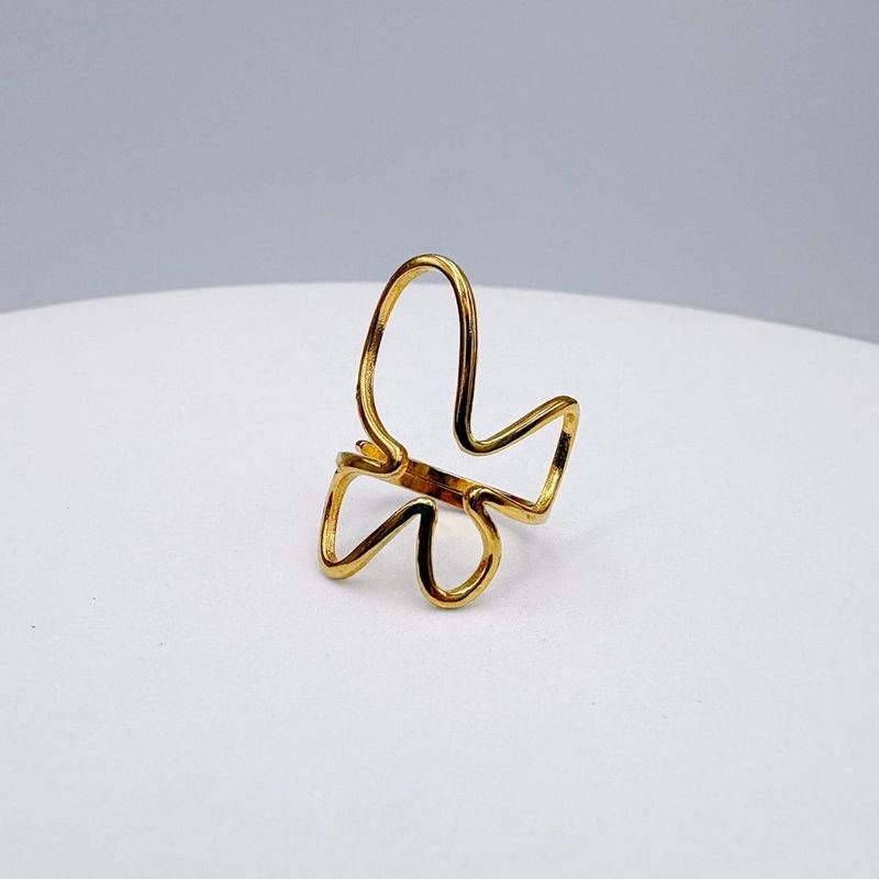 ANILLO DE MARIPOSA LINEAL EN ACERO AJUSTABLE AN3955G58 ANILLO DE MARIPOSA LINEAL EN ACERO AJUSTABLE AN3955G58