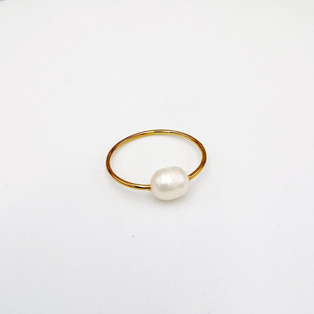 ANILLO HILO DE PERLA CULTIVADA EN ACERO TALLA6 AN3968G61 ANILLO HILO DE PERLA CULTIVADA EN ACERO TALLA6 AN3968G61