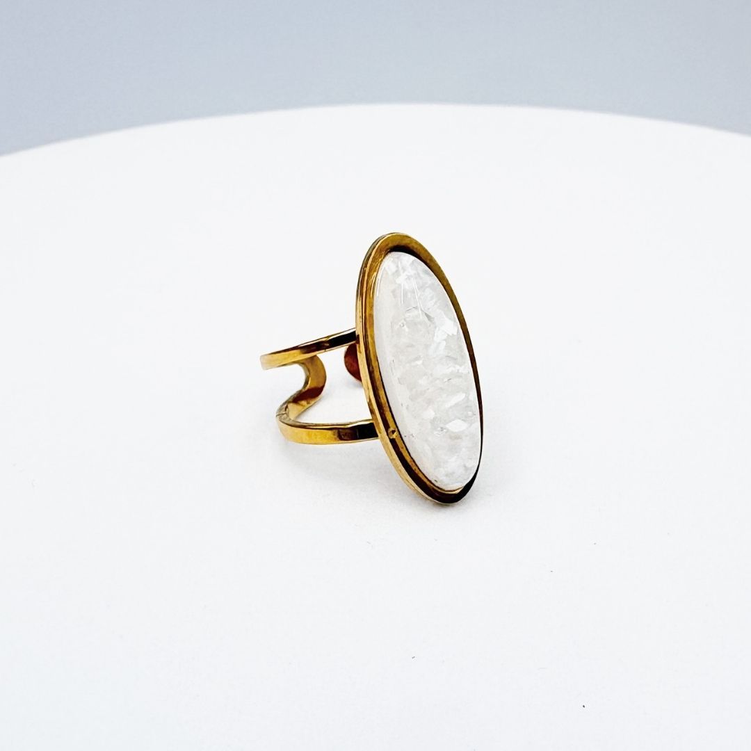 ANILLO BLANCO DE ACERO AJUSTABLE AN3976G102 ANILLO BLANCO DE ACERO AJUSTABLE AN3976G102
