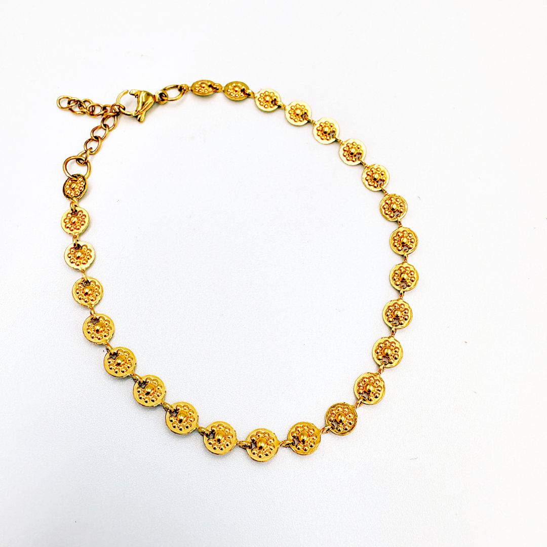 PULSERA DE MEDALLONES FLORALES ARABES PU2122G113 PULSERA DE MEDALLONES FLORALES ARABES PU2122G113