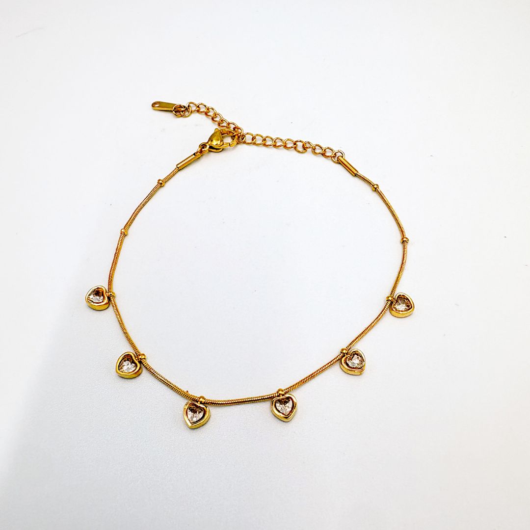 PULSERAS CON DIJES DE CORAZÓN EN ACERO PU2123G51 PULSERAS CON DIJES DE CORAZÓN EN ACERO PU2123G51