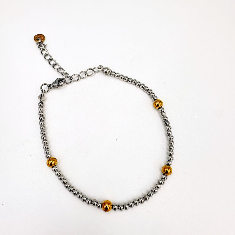 PULSERA DE ESFERAS BITONO EN ACERO PU2128G197 PULSERA DE ESFERAS BITONO EN ACERO PU2128G197