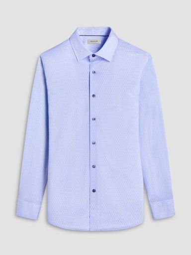 OOOHCOTTON JAMES LS SHIRT 5, Size: M, Colour: air blue, Season: spring / summer 2025