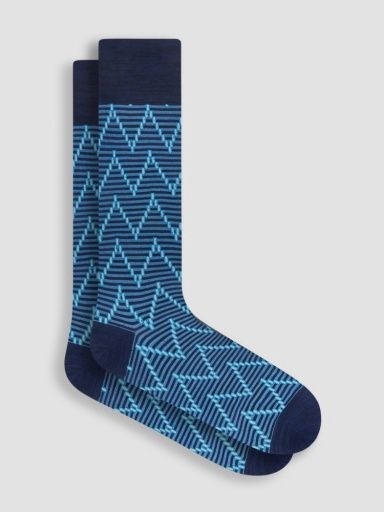 FASHION MERCERIZED SOCKS 12, Size: ONE, Colour: navy, Season: spring / summer 2025