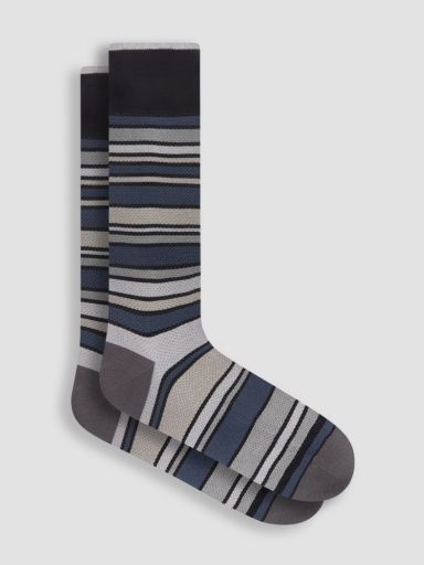 FASHION MERCERIZED SOCKS 13, Size: ONE, Colour: black, Season: spring / summer 2025