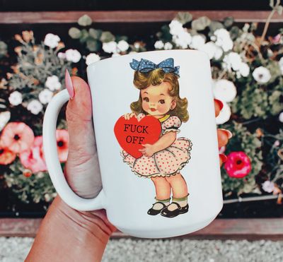 Anti Valentine Fuck Off Mug
