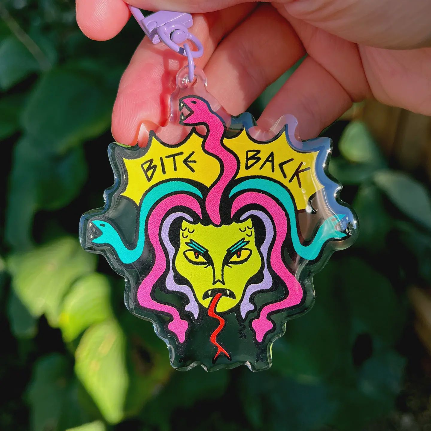 Bite Back Medusa Keychain