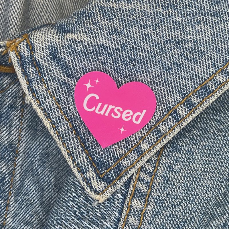 Cursed Acrylic Pin