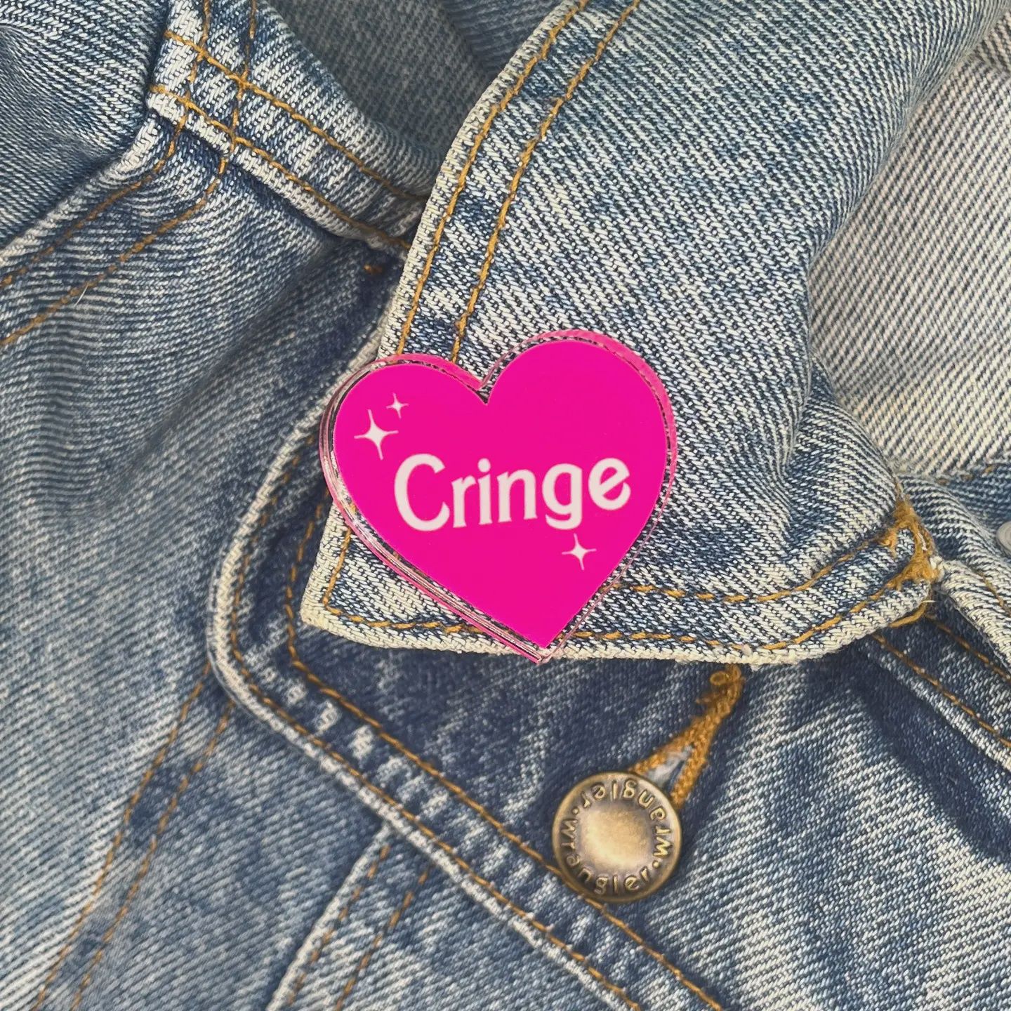 Cringe Acrylic Pin