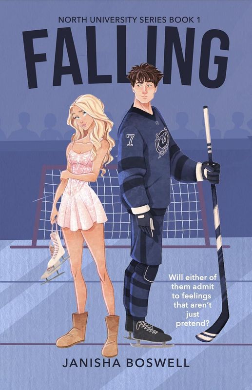 Falling: A Fake Dating College Hockey Romance (North University Book 1)