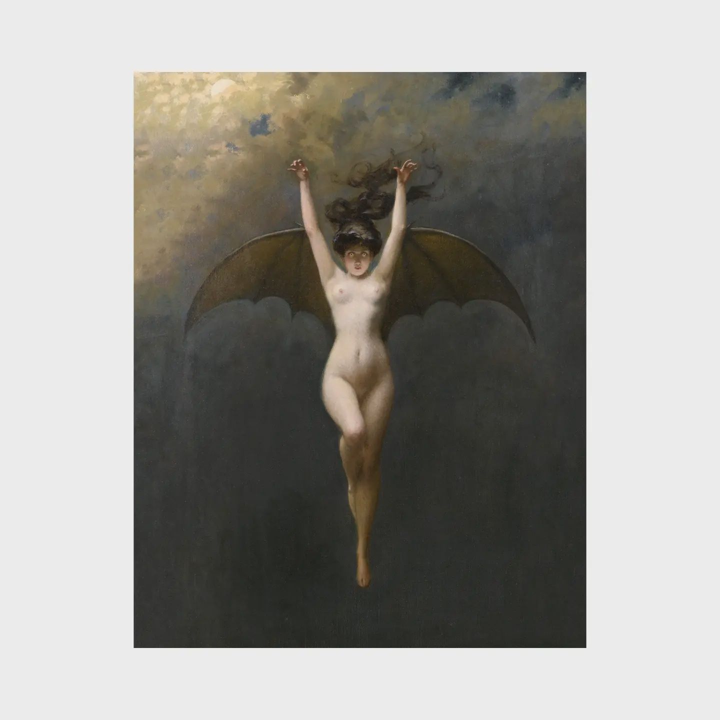 La Femme Chauve-Souris | Bat Woman | Vintage Gothic Nude | F