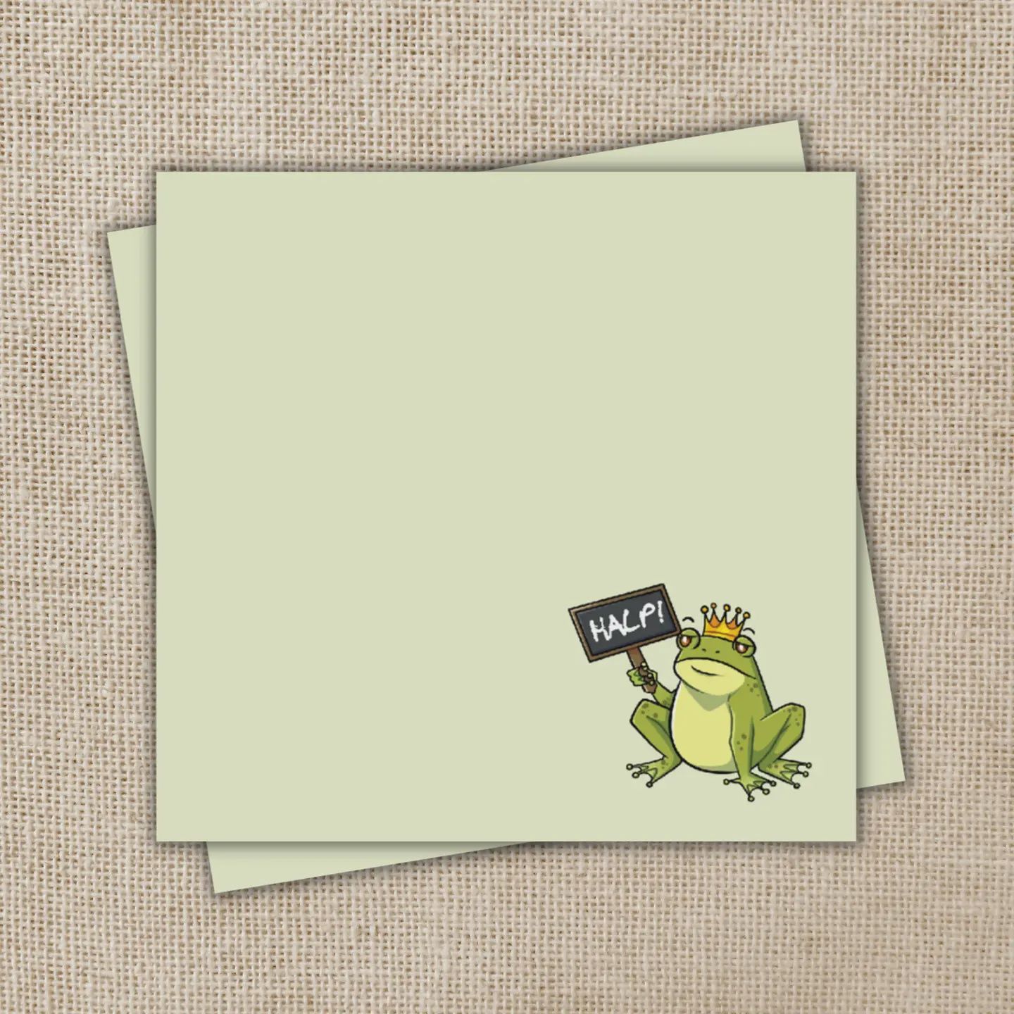 Kingsley with HALP Sign Sticky Note | Asst to the Villain