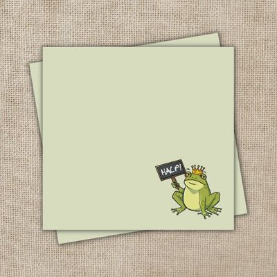 Kingsley with HALP Sign Sticky Note | Asst to the Villain