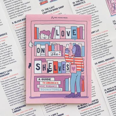 Love on the Shelves Guide to Indie Romance Bookstores Map