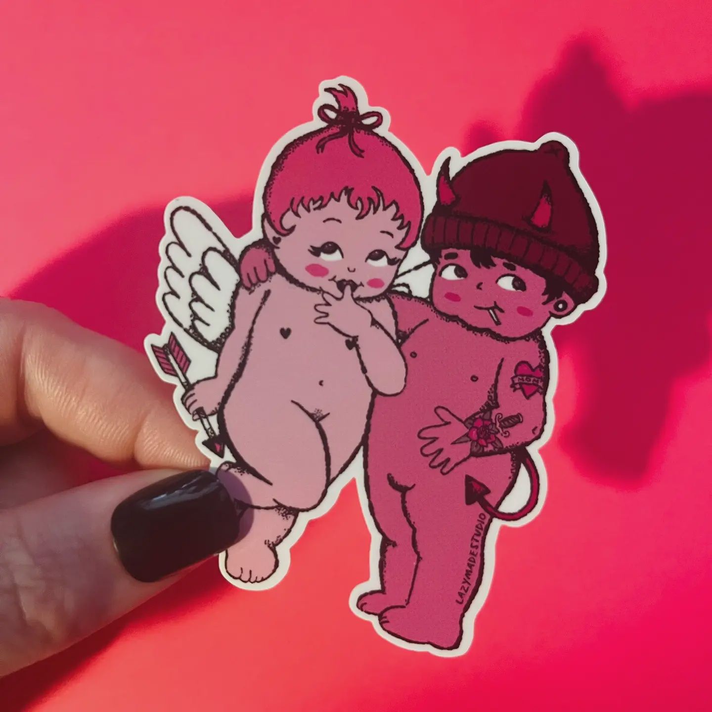 Stupid Cupid Kewpie Sticker