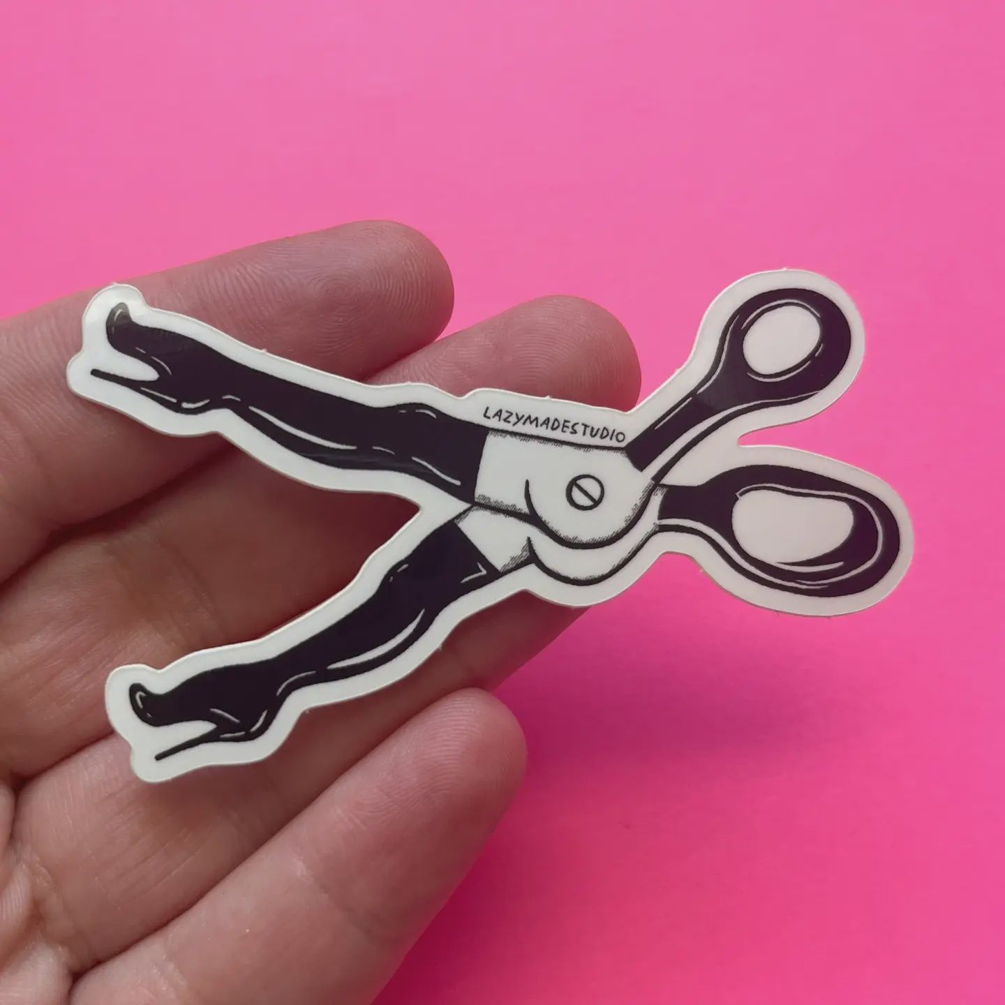 Scissor Sister Small Sticker