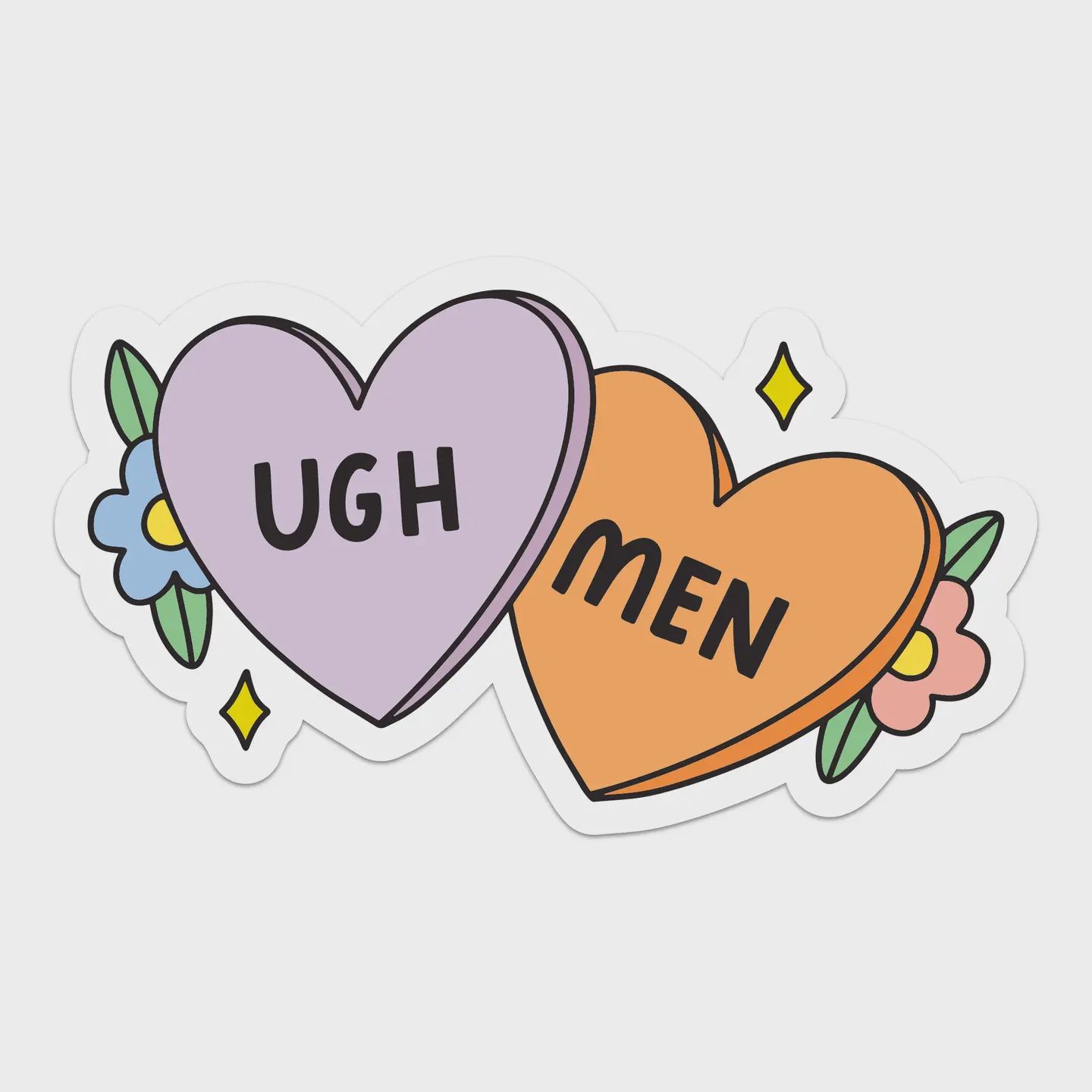 Ugh, Men Sticker