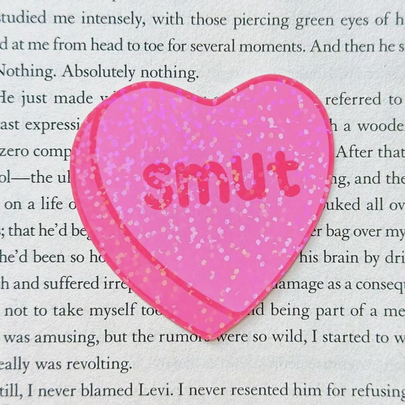 Candy Heart "Smut" Kindle Book Sticker