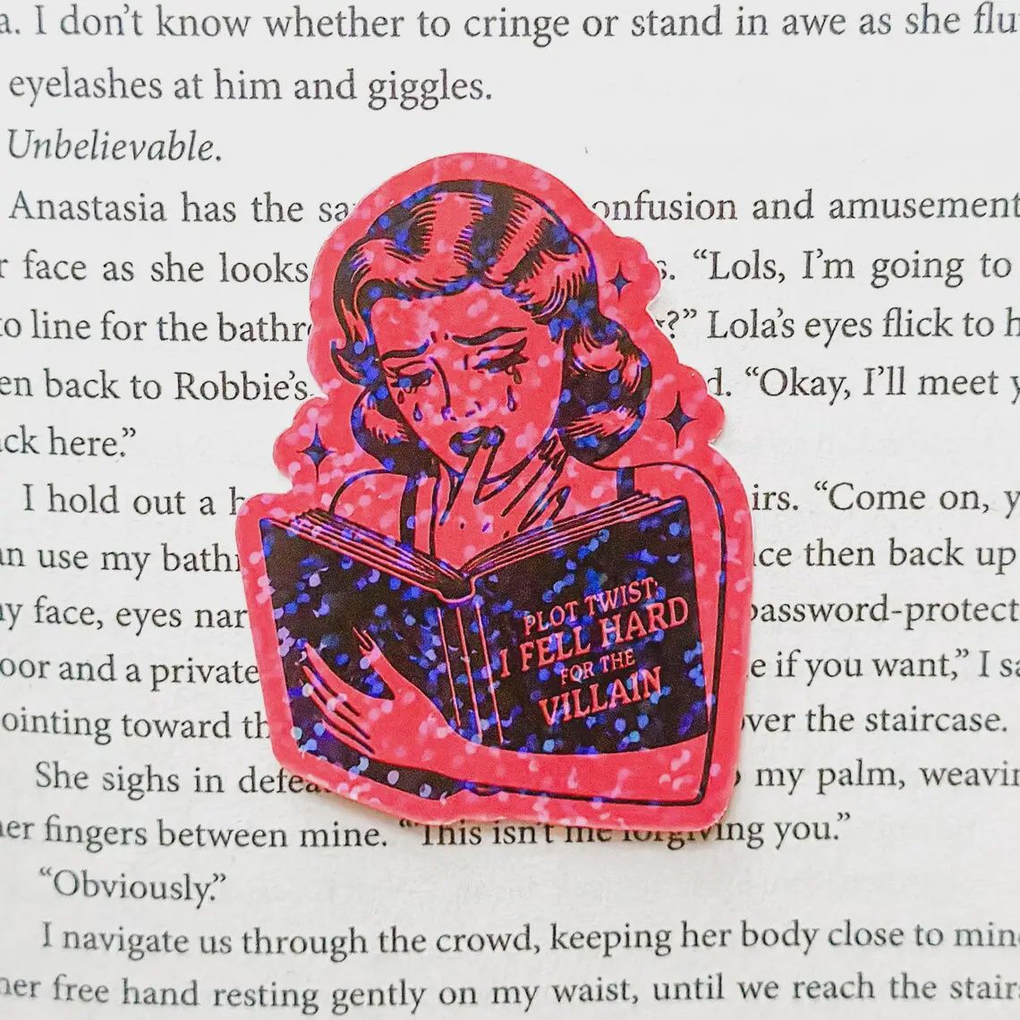 Plot Twist I Fell Hard For the Villain Sticker