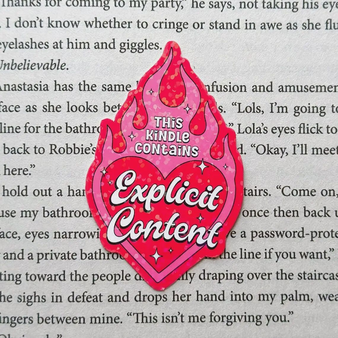 This Kindle Contains Explicit Content Kindle Book Sticker