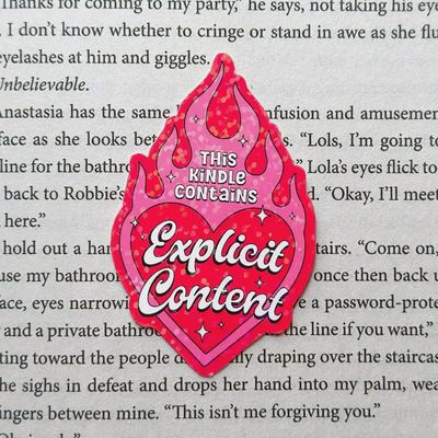 This Kindle Contains Explicit Content Kindle Book Sticker