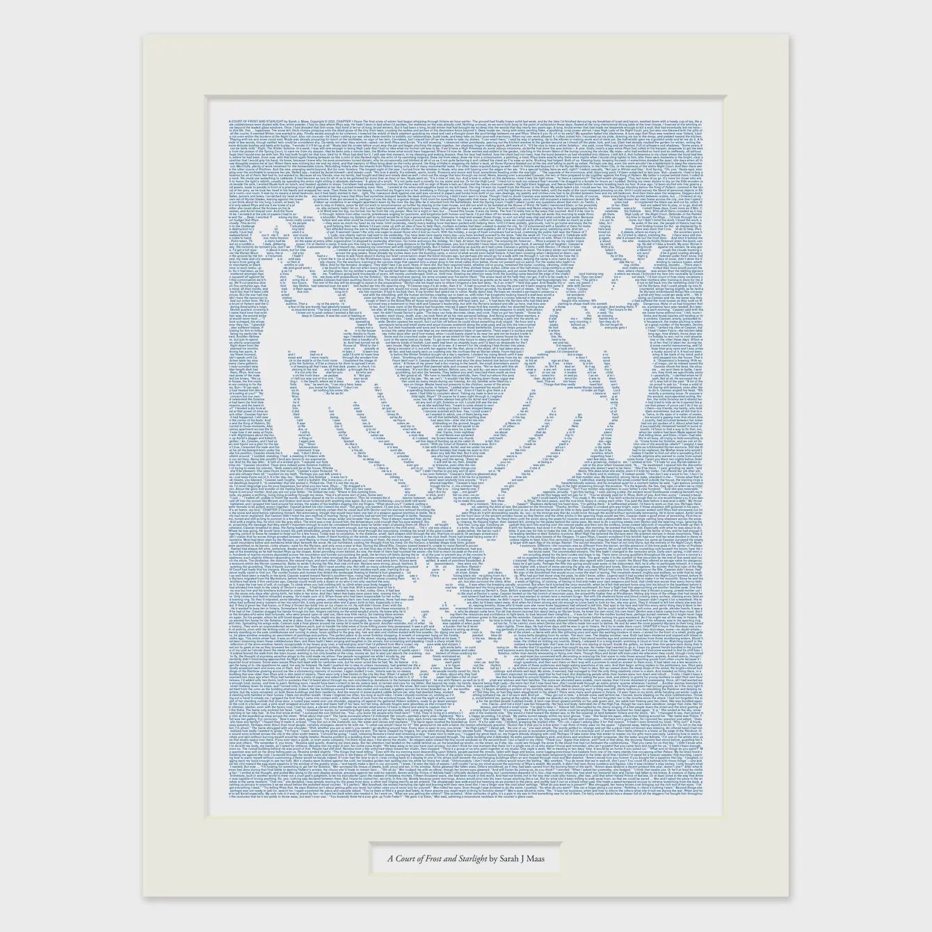Litograph Matted Prints, Variant: A Court of Frost and Starlight