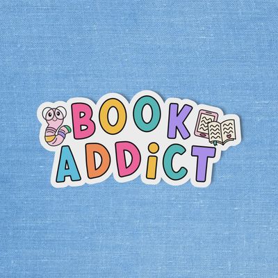 Book Addict Sticker