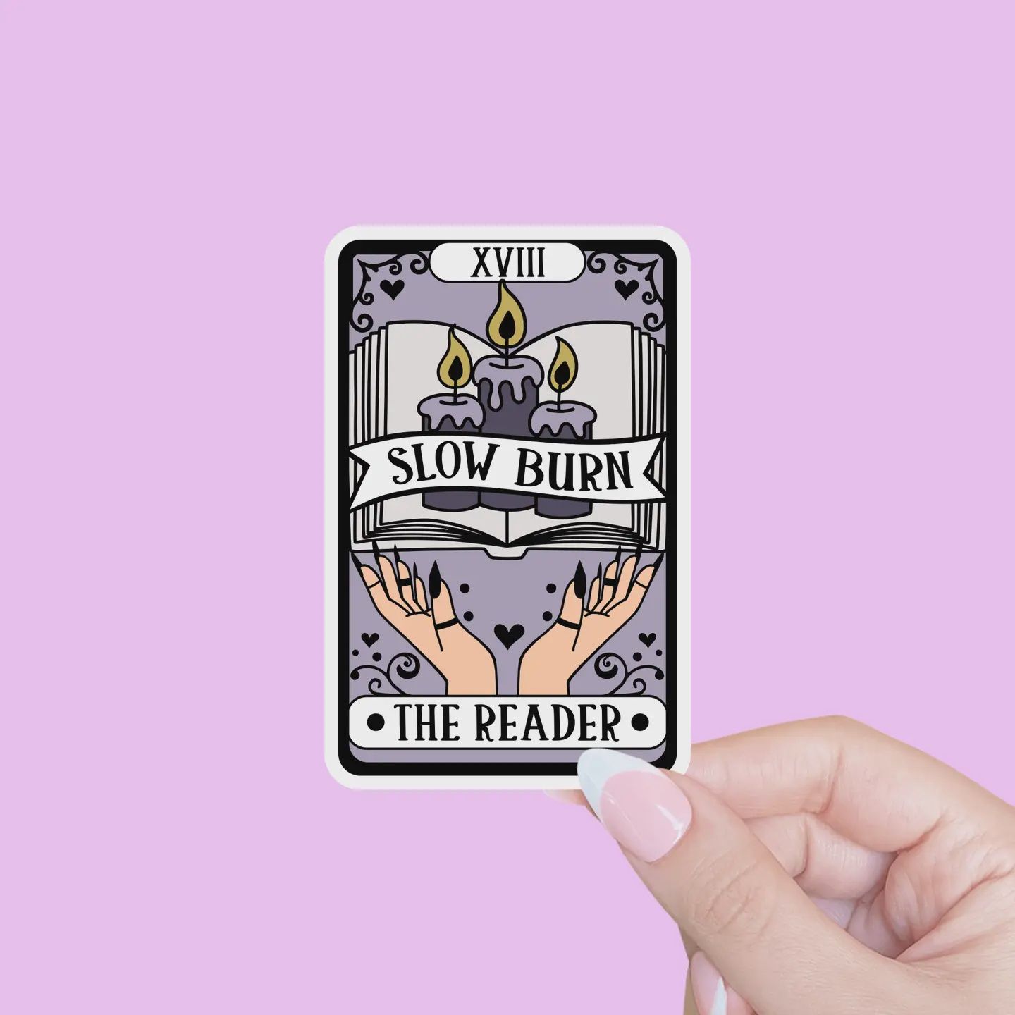 Slow Burn Tarot Card Sticker